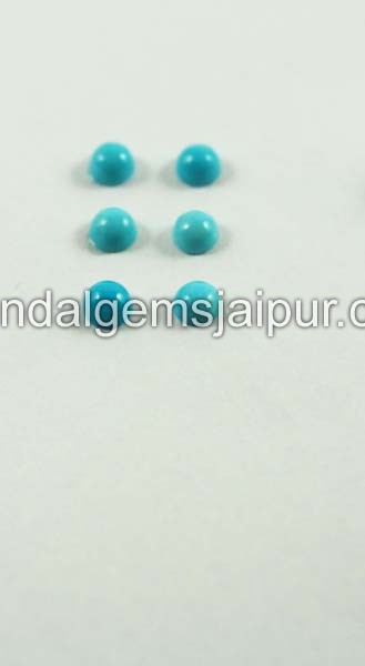 Natural Arizona Turquoise Smooth Round Cabochon